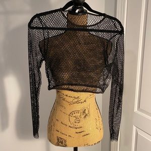 Fishnet crop top